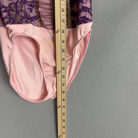 Ballet Leotard Adult Small Purple Lace Tulle Skirt Costume Headband Stage Dance - Picture 2 of 10